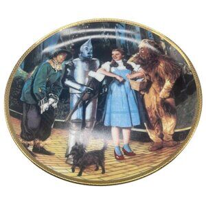 The Hamilton The Wizard of Oz collectors plate We're off to see the Wizard READ